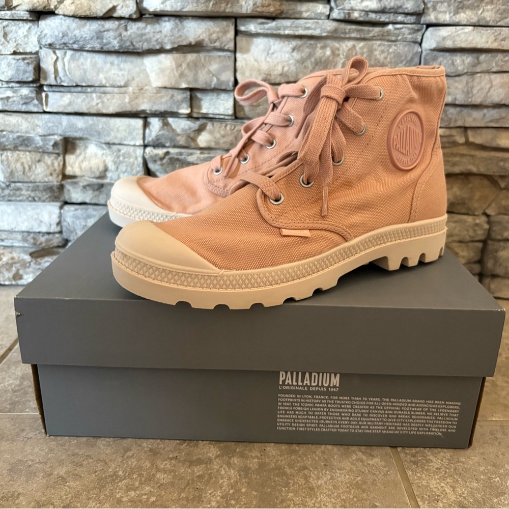 Palladium Blush Canvas High-Tops - Picture 2 of 5
